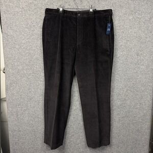 Brooks Brothers 346 Mens Corduroy Pants 40W 32L Dark Brown Flat Front NWT J339B